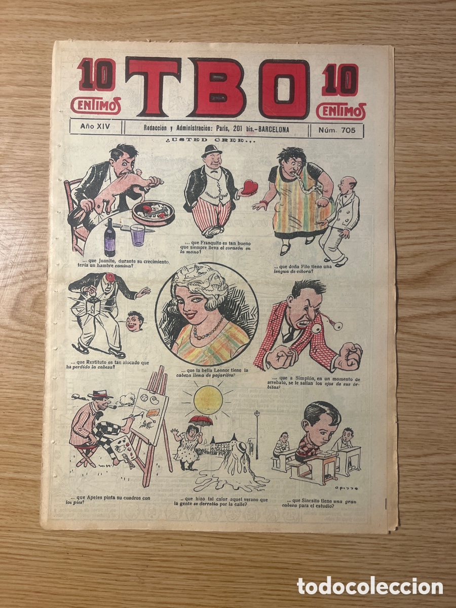 Tebeos: TBO 1&ordf; &Eacute;POCA, N&Uacute;MERO 705, (EDICIONES TBO) - Foto 1