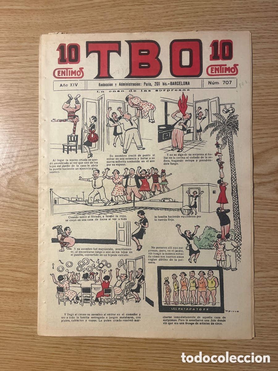 Tebeos: TBO 1&ordf; &Eacute;POCA, N&Uacute;MERO 707, (EDICIONES TBO) - Foto 1