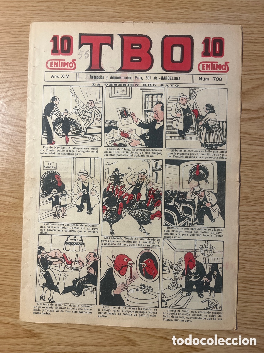 Tebeos: TBO 1&ordf; &Eacute;POCA, N&Uacute;MERO 708, (EDICIONES TBO) - Foto 1