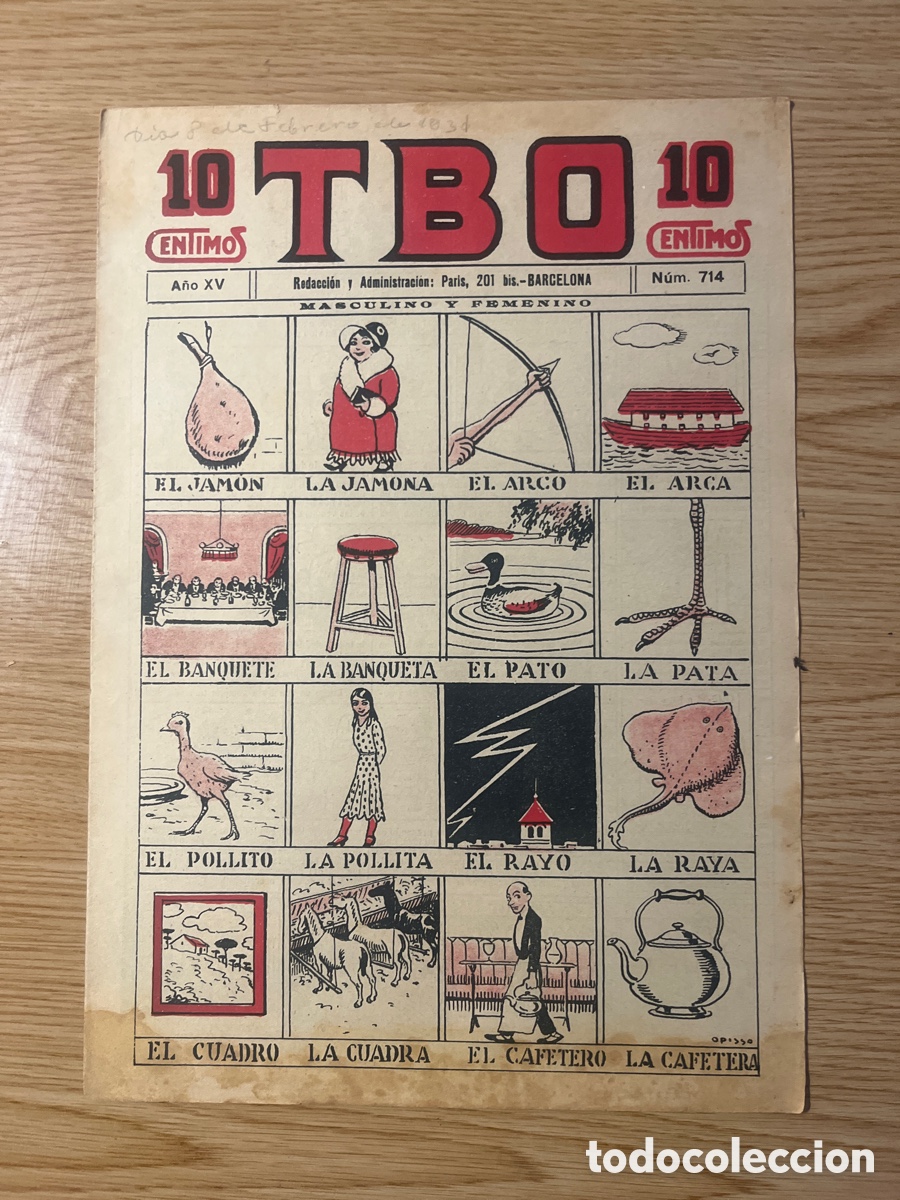 Tebeos: TBO 1&ordf; &Eacute;POCA, N&Uacute;MERO 714, (EDICIONES TBO) - Foto 1