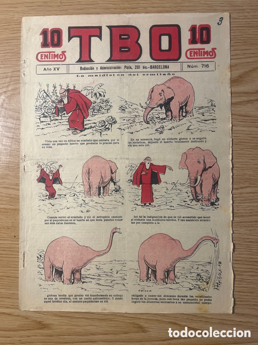 Tebeos: TBO 1&ordf; &Eacute;POCA, N&Uacute;MERO 716, (EDICIONES TBO) - Foto 1