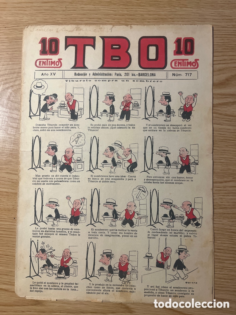 Tebeos: TBO 1&ordf; &Eacute;POCA, N&Uacute;MERO 717, (EDICIONES TBO) - Foto 1