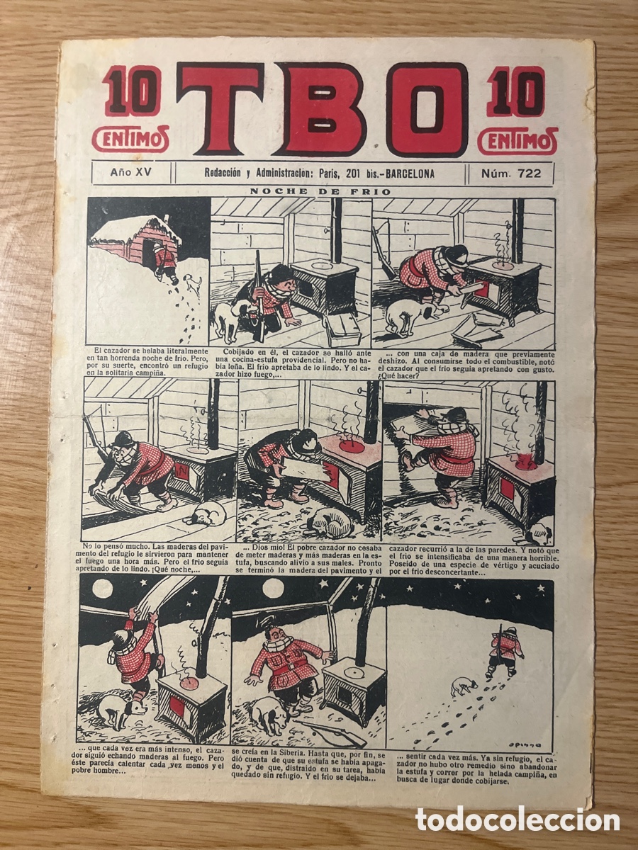Tebeos: TBO 1&ordf; &Eacute;POCA, N&Uacute;MERO 722, (EDICIONES TBO) - Foto 1