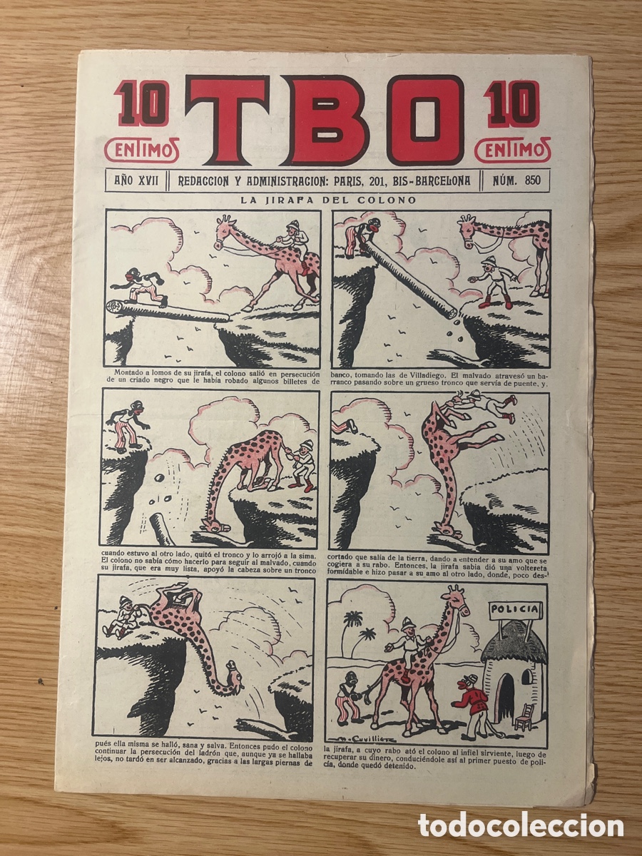 Tebeos: TBO 1&ordf; &Eacute;POCA, N&Uacute;MERO 850, (EDICIONES TBO) - Foto 1