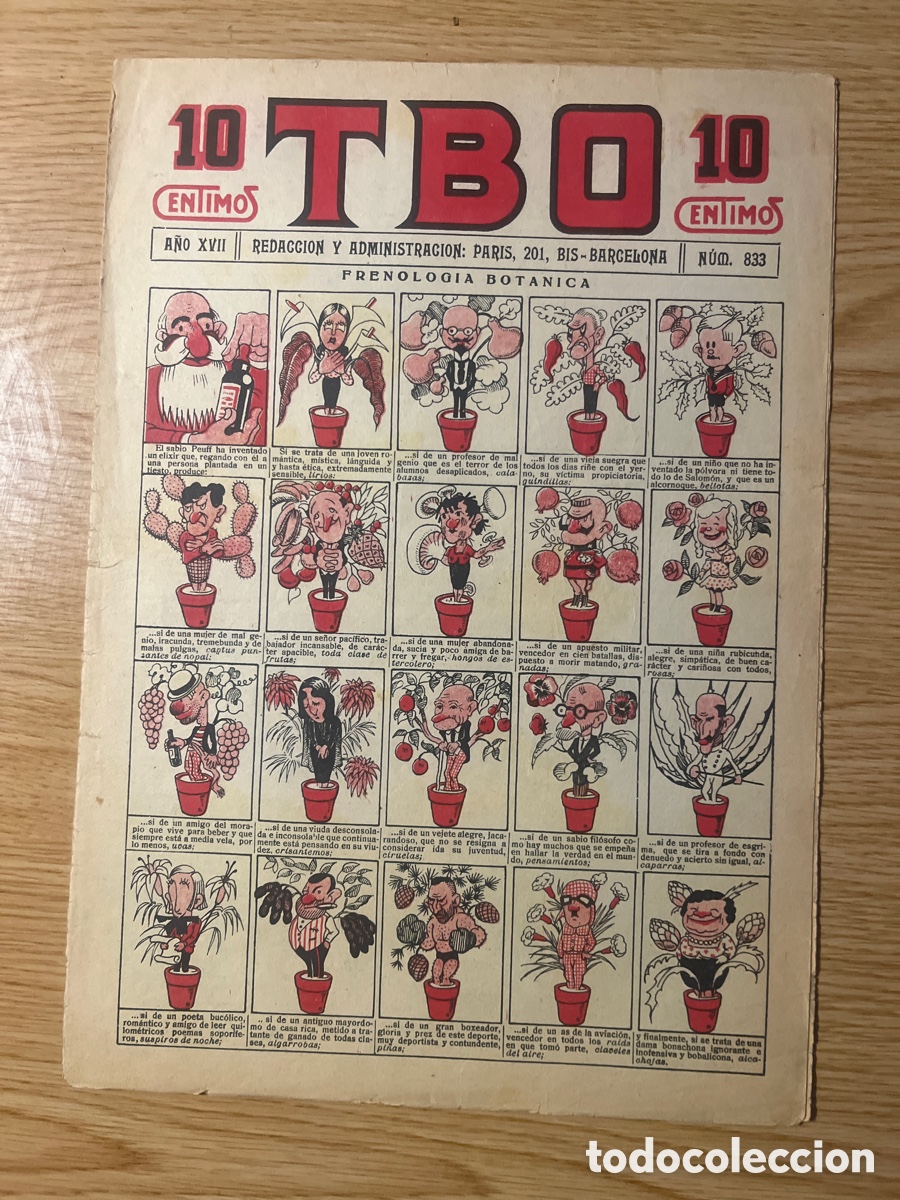 Tebeos: TBO 1&ordf; &Eacute;POCA, N&Uacute;MERO 833, (EDICIONES TBO) - Foto 1