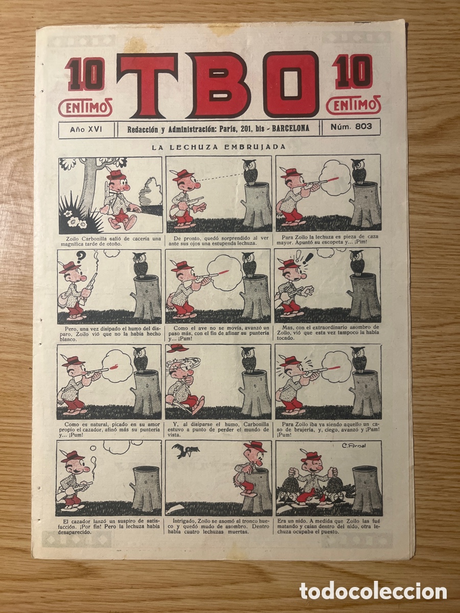 Tebeos: TBO 1&ordf; &Eacute;POCA, N&Uacute;MERO 803, (EDICIONES TBO) - Foto 1