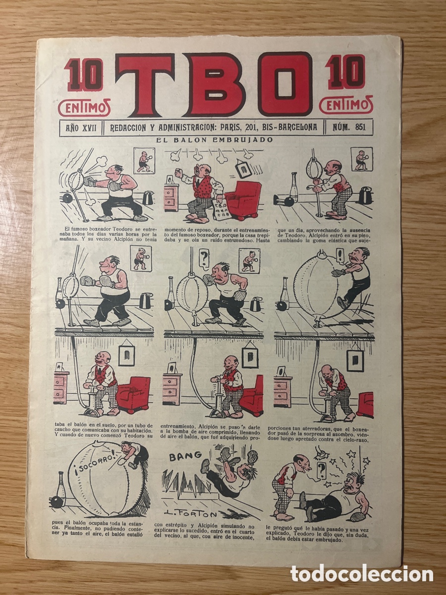 Tebeos: TBO 1&ordf; &Eacute;POCA, N&Uacute;MERO 851, (EDICIONES TBO) - Foto 1