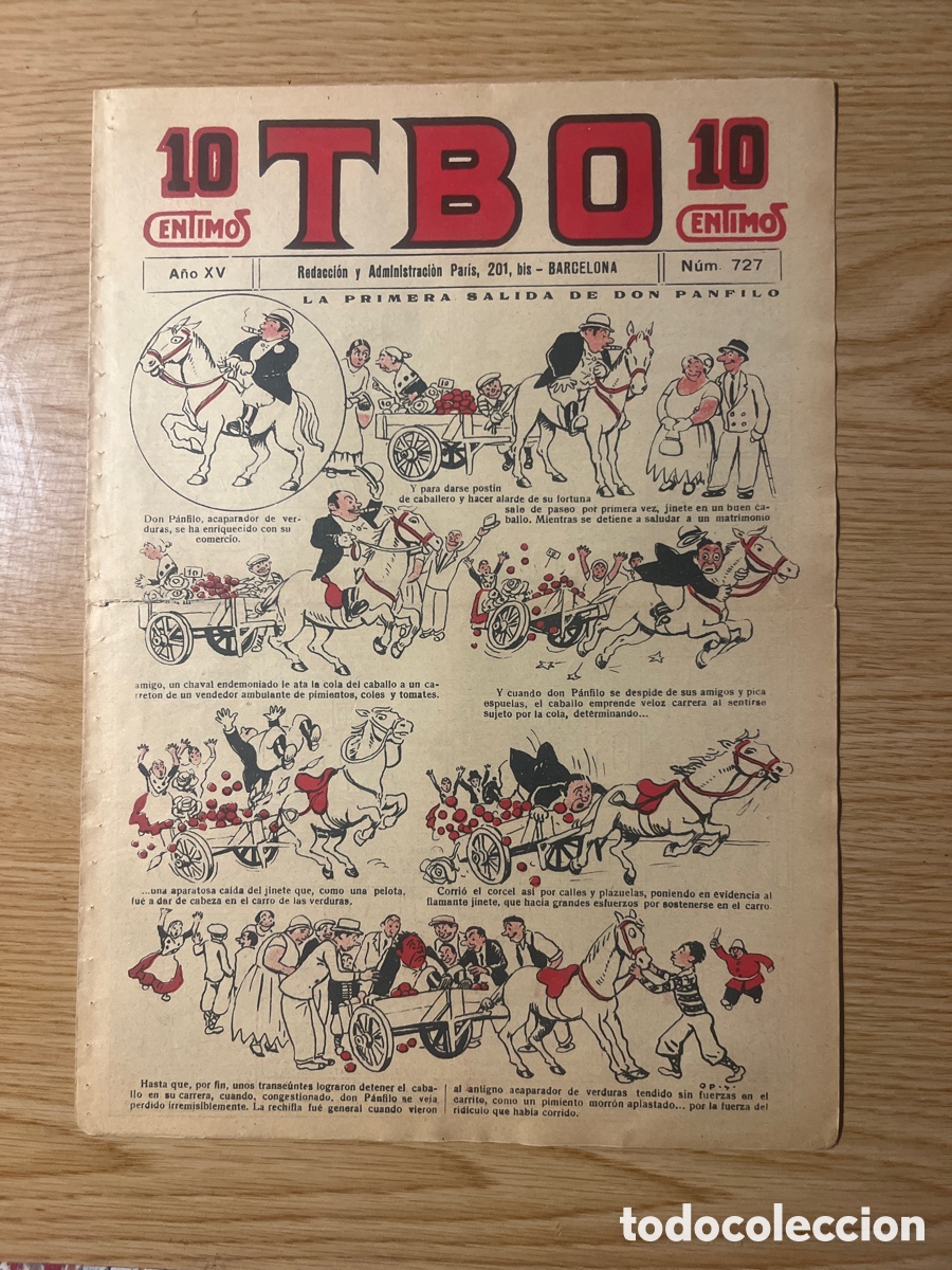 Tebeos: TBO 1&ordf; &Eacute;POCA, N&Uacute;MERO 727, (EDICIONES TBO) - Foto 1
