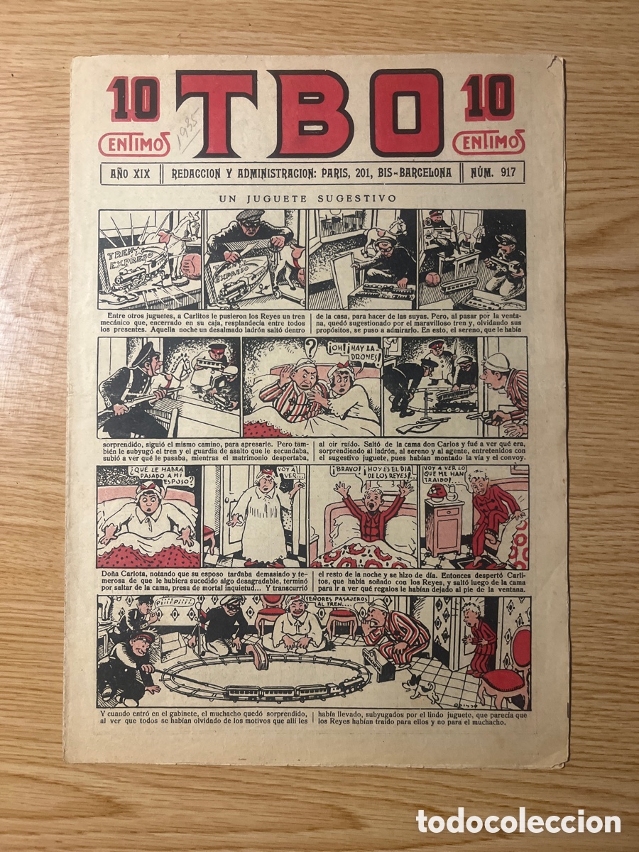 Tebeos: TBO 1&ordf; &Eacute;POCA, N&Uacute;MERO 917, (EDICIONES TBO) - Foto 1