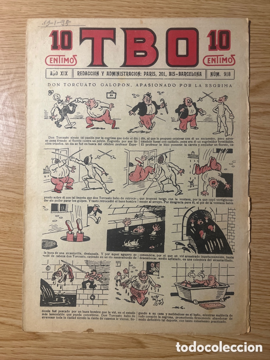 Tebeos: TBO 1&ordf; &Eacute;POCA, N&Uacute;MERO 918, (EDICIONES TBO) - Foto 1