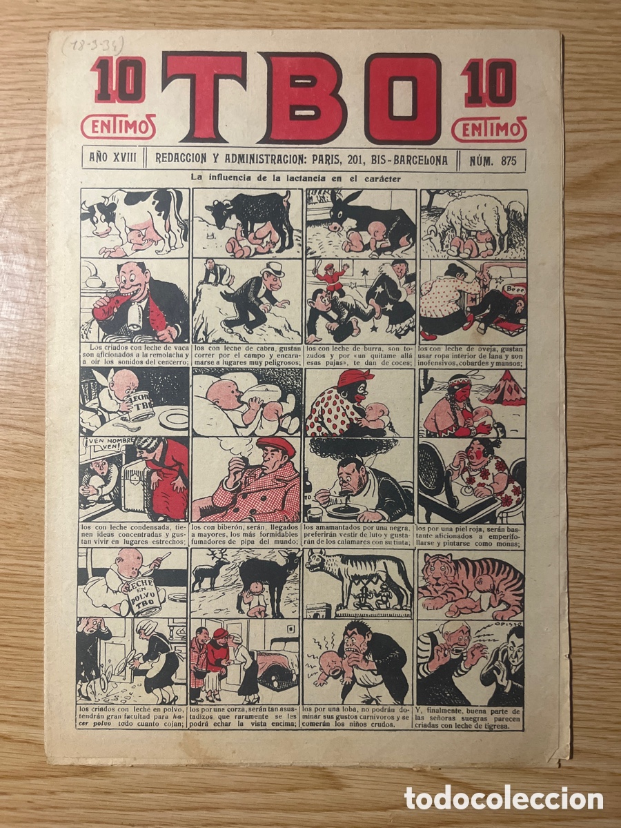 Tebeos: TBO 1&ordf; &Eacute;POCA, N&Uacute;MERO 875, (EDICIONES TBO) - Foto 1