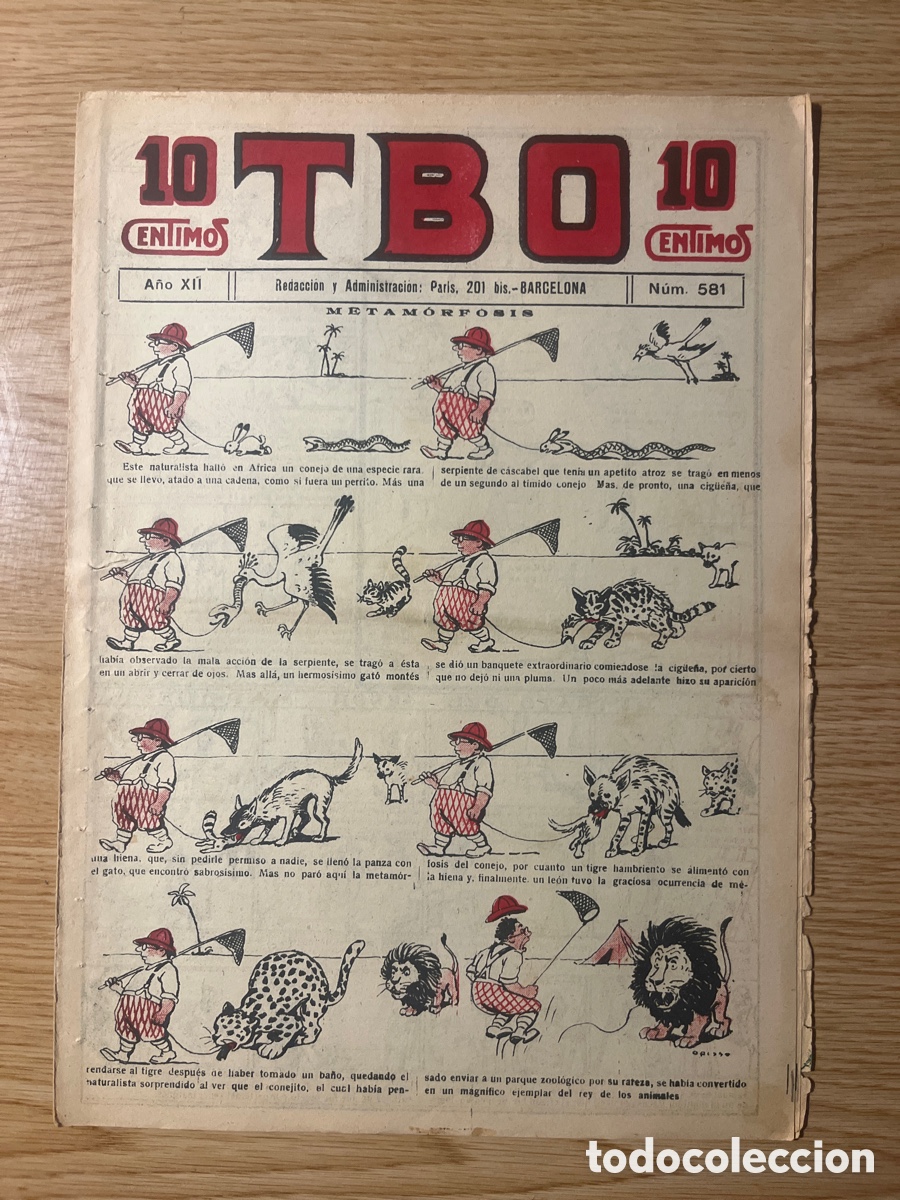 Tebeos: TBO 1&ordf; &Eacute;POCA, N&Uacute;MERO 581, (EDICIONES TBO) - Foto 1