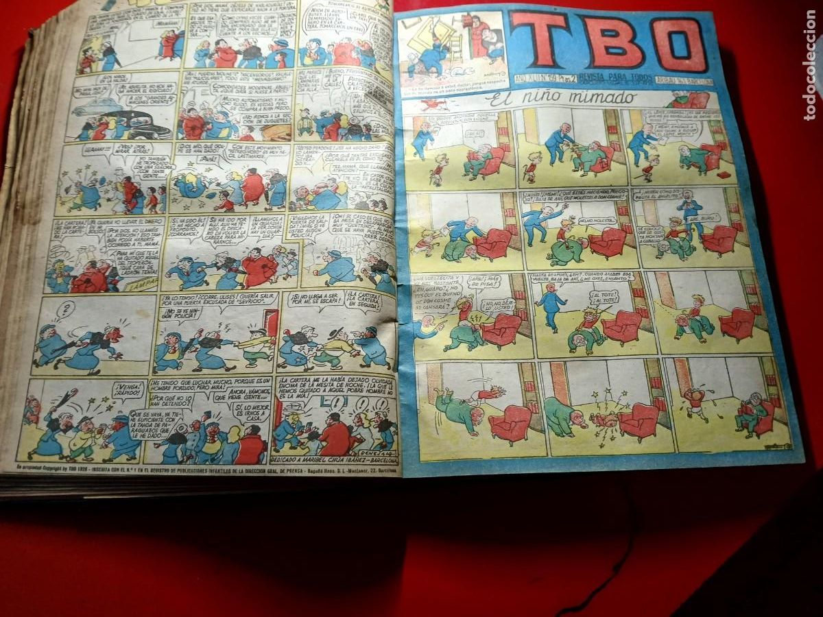 Tebeos: ENCUADERNACION de comics del T.B.O. antiguos - Foto 1