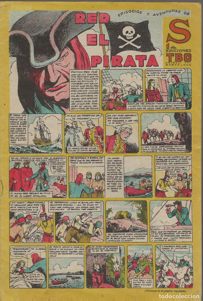 Tebeos: EDICIONES TBO -- RED EL PIRATA - Foto 1