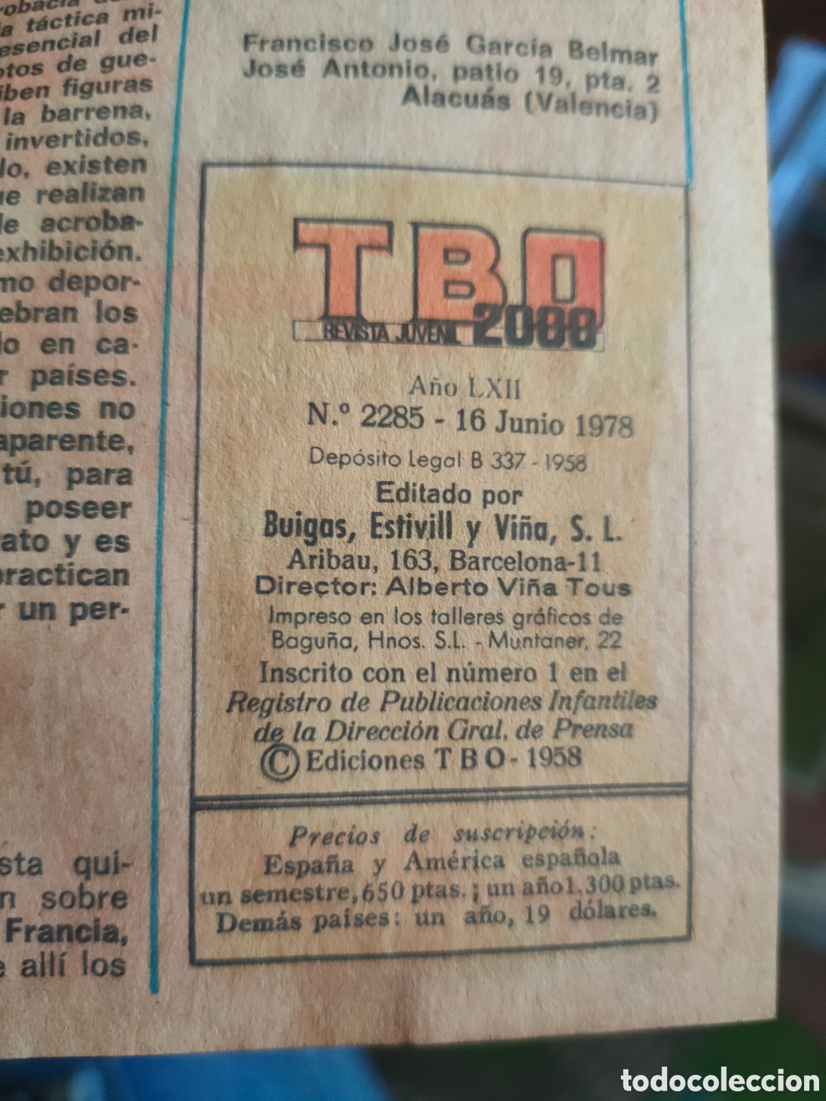 Tebeos: TBO. n&ordm; 2285. A&ntilde;o LXII. 1978 - Foto 5