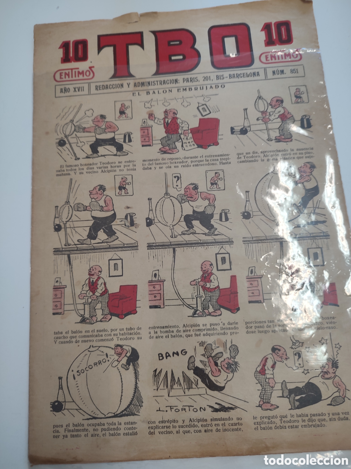 Tebeos: TBO 10 c&eacute;ntimos n&uacute;m 851 - Foto 1