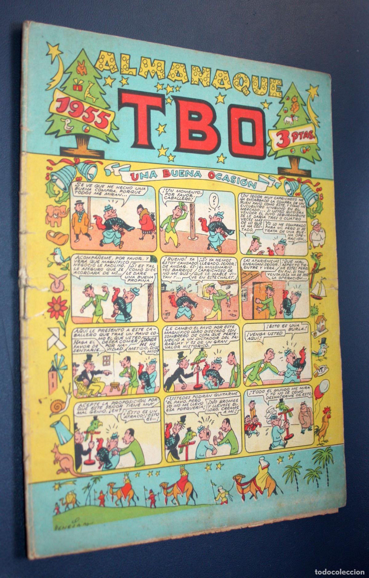 Tebeos: TBO , ALMANAQUE PARA 1955 (DIFICIL) - Foto 1