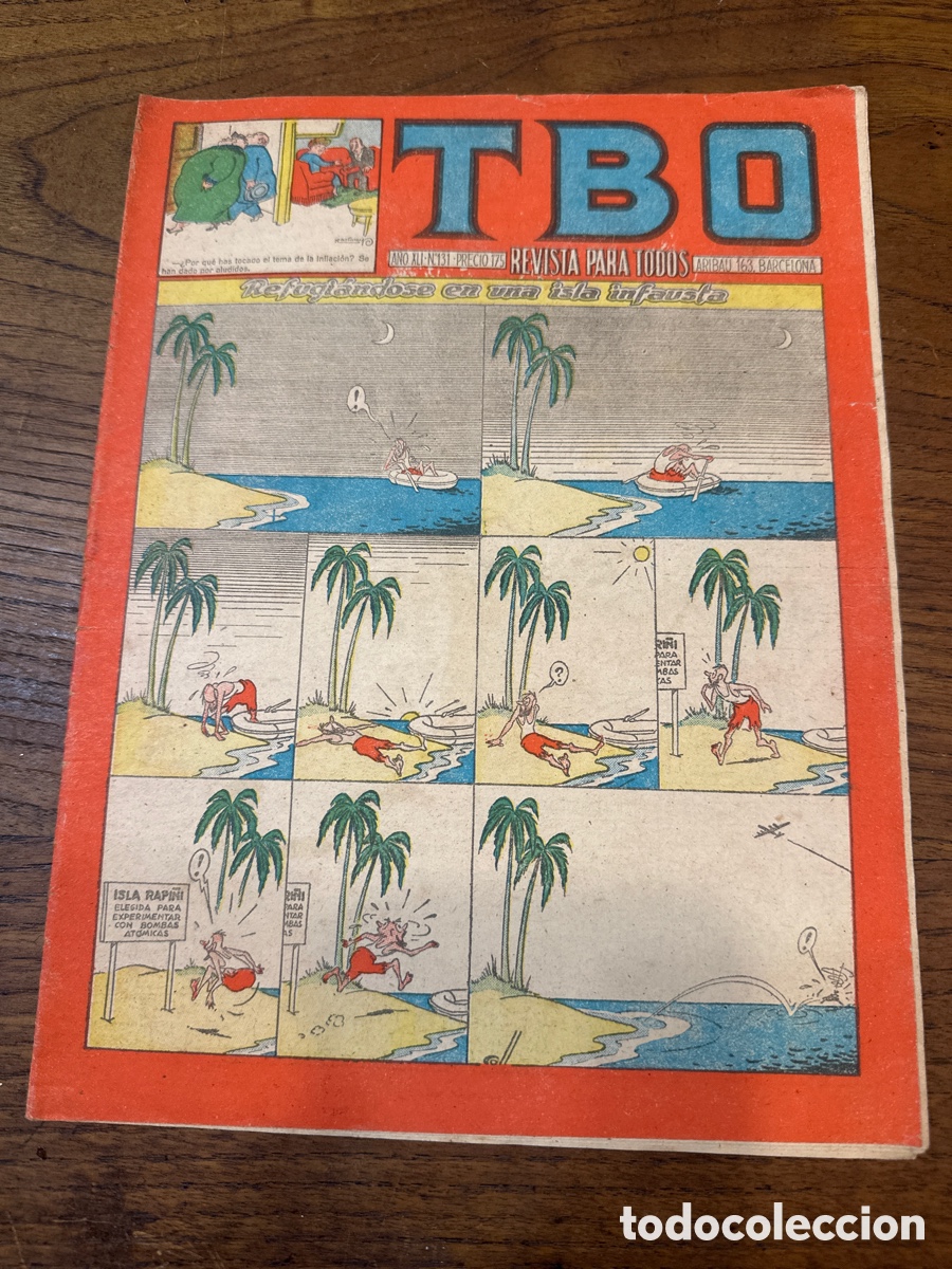 Tebeos: TBO - N&ordm; 131 - REFUGI&Aacute;NDOSE EN UNA ISLA INFAUSTA - Foto 4