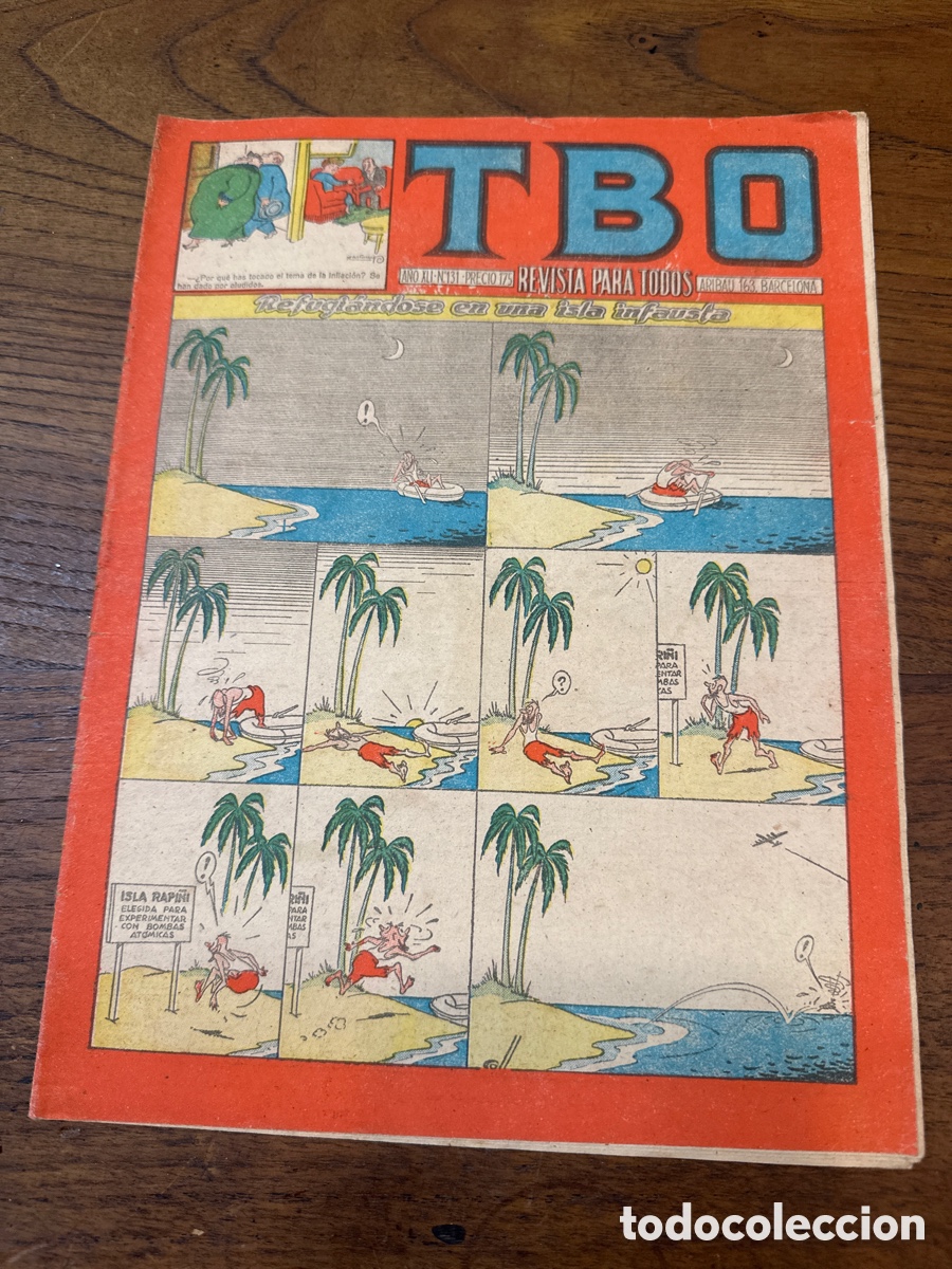 Tebeos: TBO - N&ordm; 131 - REFUGI&Aacute;NDOSE EN UNA ISLA INFAUSTA - Foto 1