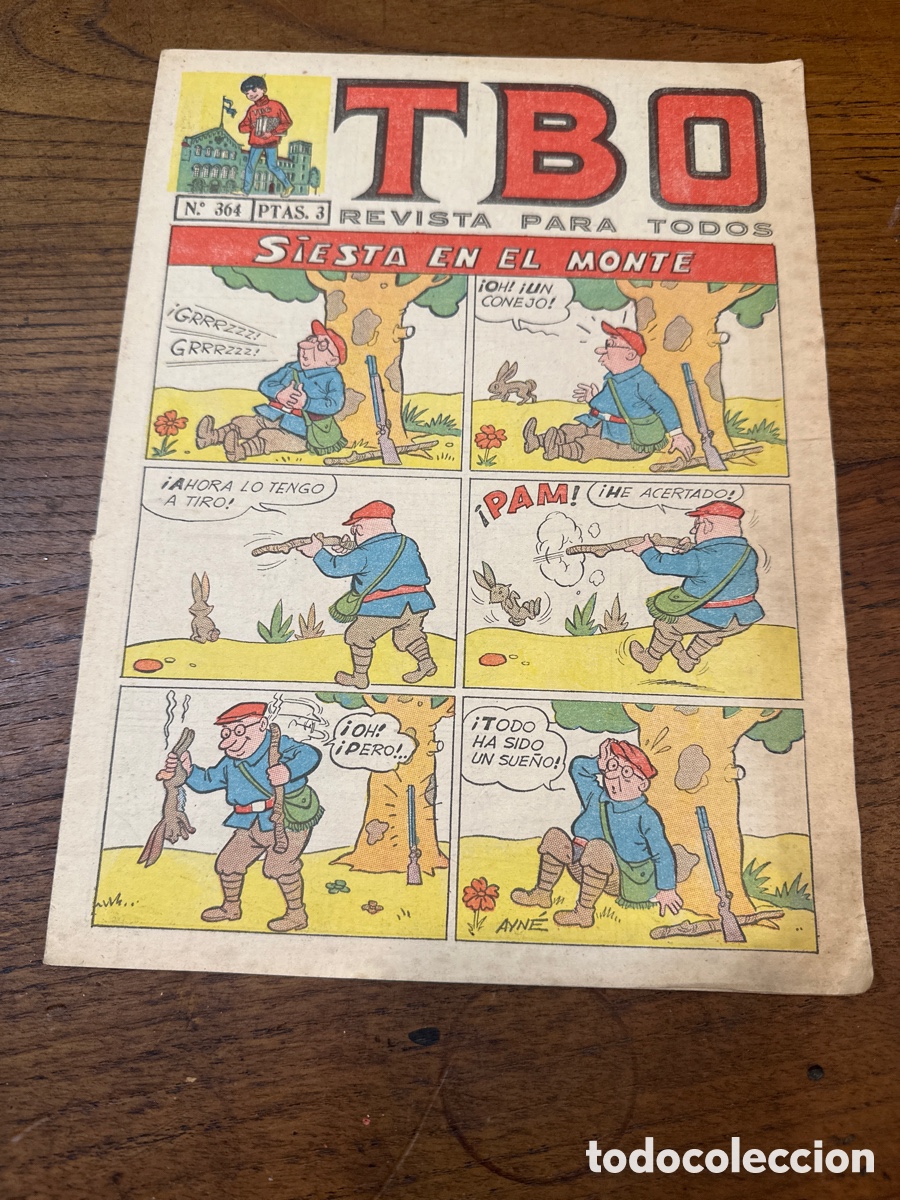 Tebeos: TBO . TEBEO - COMIC . SIESTA EN EL MONTE . 2&ordf; &Eacute;POCA . N&ordm; 364 - Foto 1