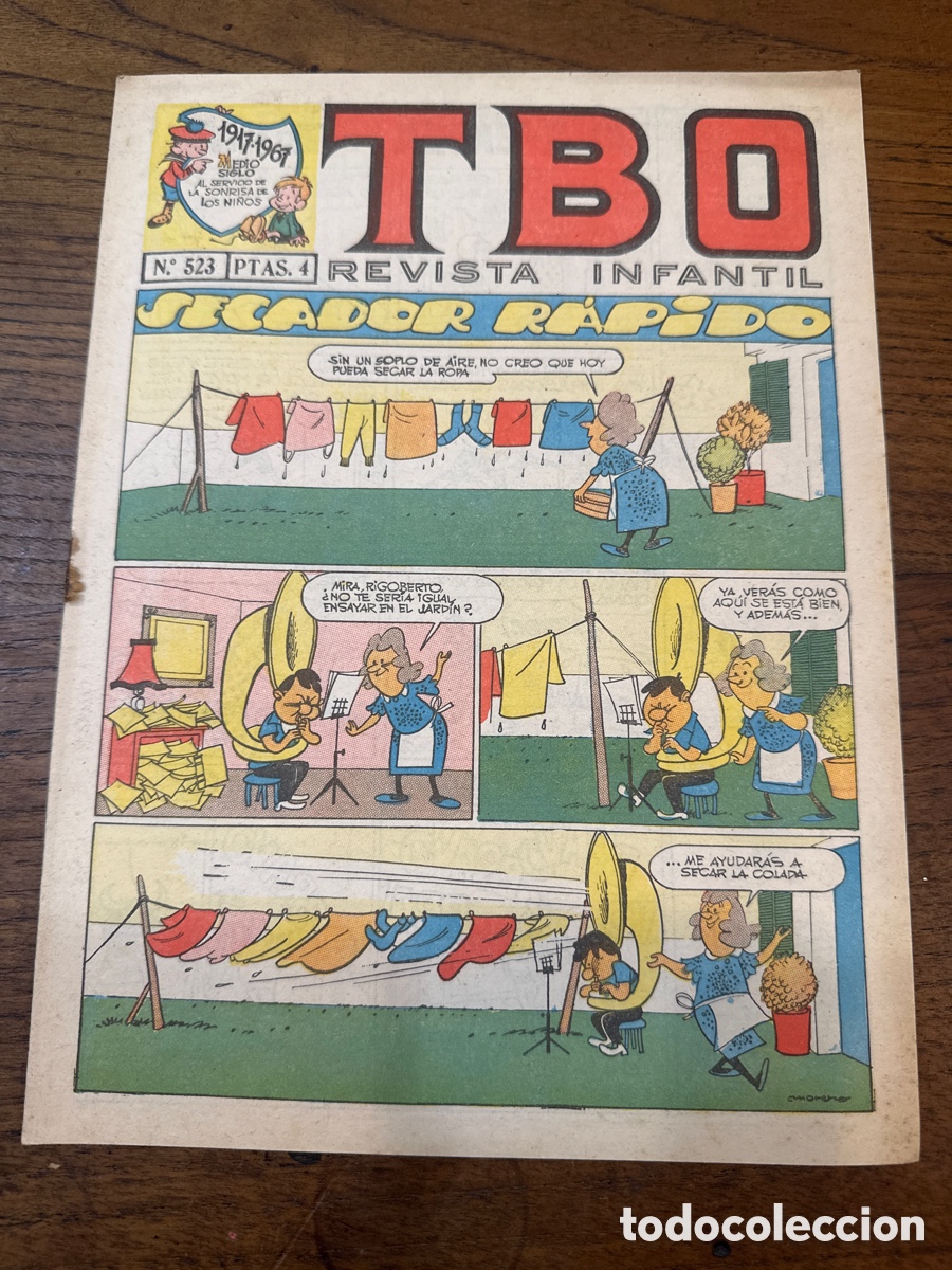 Tebeos: TBO - N&ordm; 523 - SECADOR R&Aacute;PIDO - Foto 1