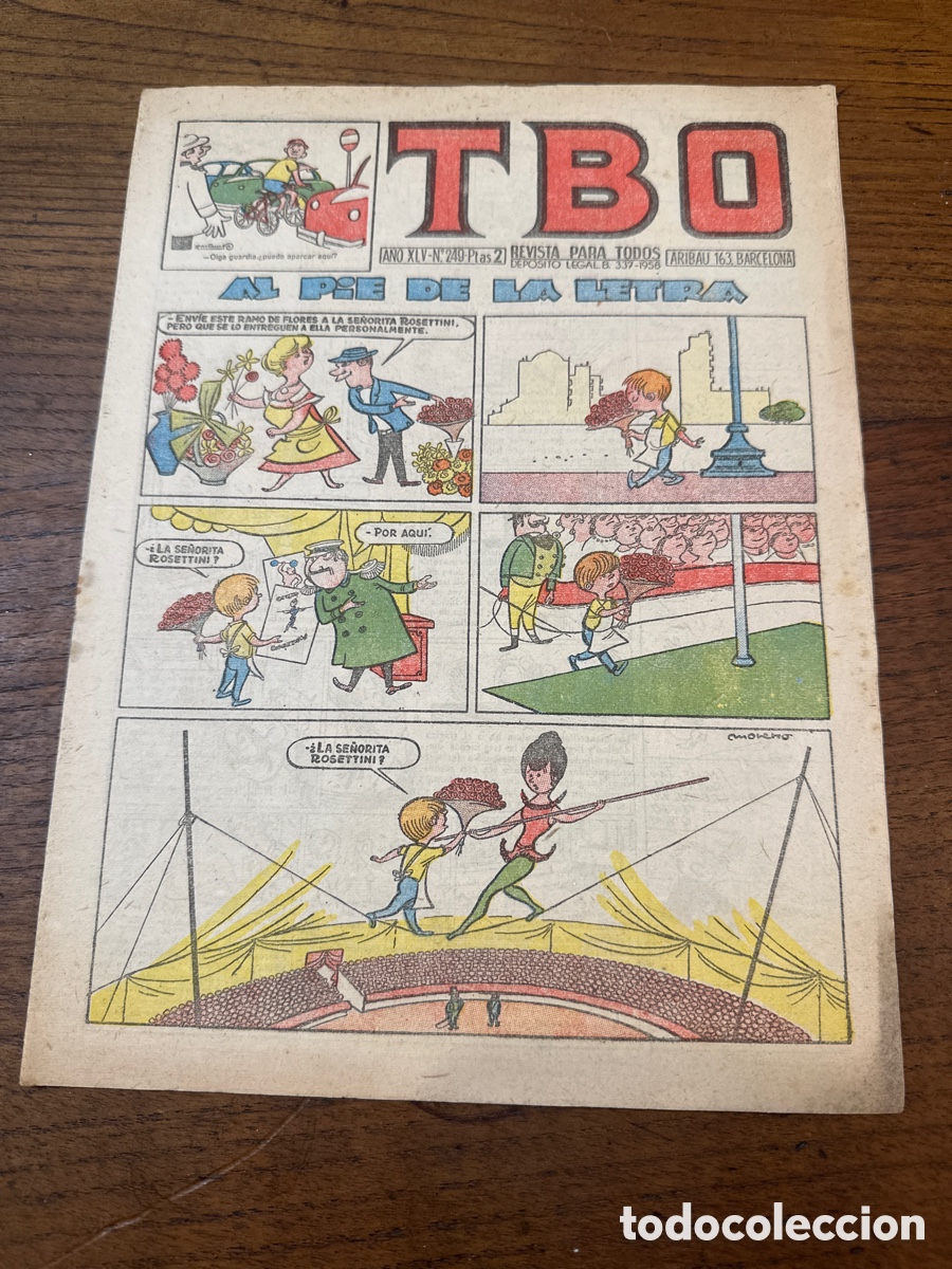 Tebeos: TBO. N&ordm; 249. BUIGAS. AL PIE DE LA LETRA - Foto 1