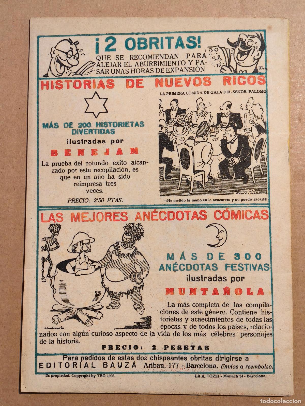 Tebeos: BENEJAM URDA CASTANYS MORENO 6 EJEMPLARES T B O - Foto 9