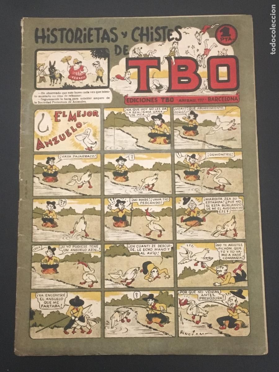 Tebeos: TBO historietas y chistes el mejor anzuelo tebeo original antiguo