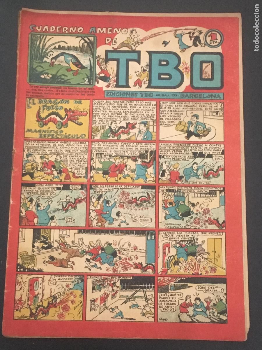 Tebeos: TBO cuaderno ameno el dragon de fuego tebeo original antiguo