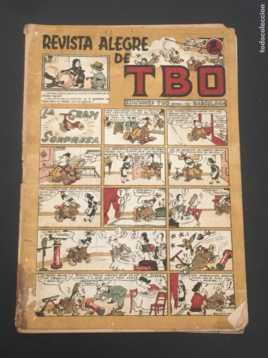 Tebeos: TBO revista alegre la gran sorpresa tebeo original antiguo