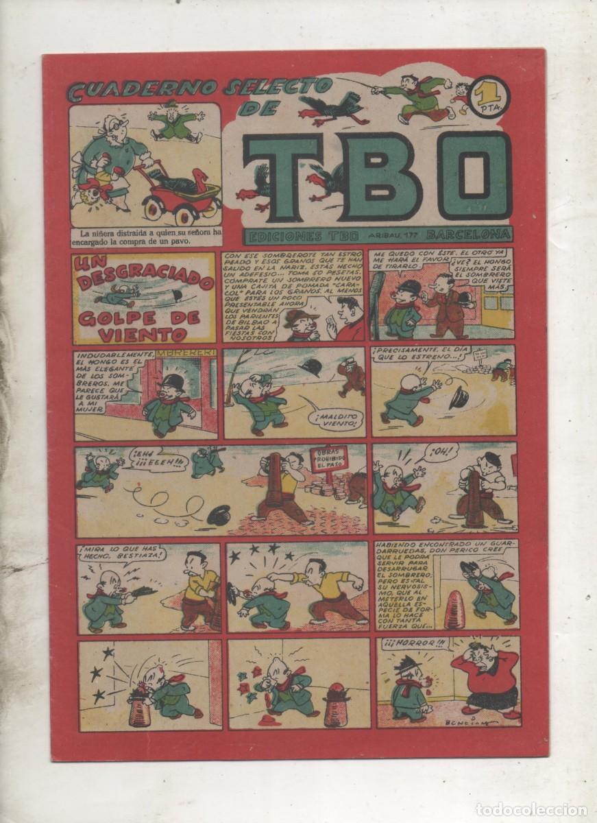 Tebeos: CUADERNO SELECTO DE TBO . UN DESGRACIADO GOLPE DE VIENTO . A&Ntilde;OS 40 . - P