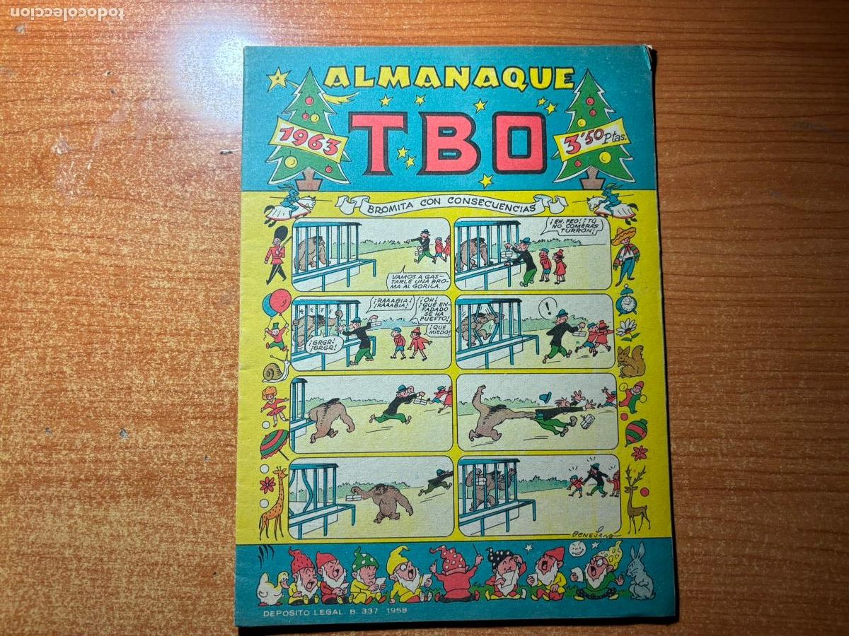 Tebeos: TBO ALMANAQUE PARA 1963 EDITORIAL BUIGAS CONTIENE RECORTABLE BELEN
