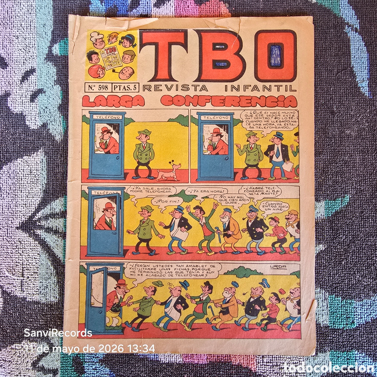 Tebeos: TBO, REVISTA INFANTIL 598 (BUIGAS)