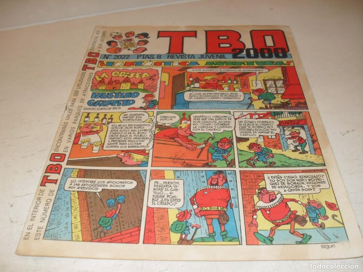 Tebeos: TBO N&ordm; 2022,EN PAGINA CENTRAL EL BALON,DE BLANCO,DE 2503,BUIGAS,1952