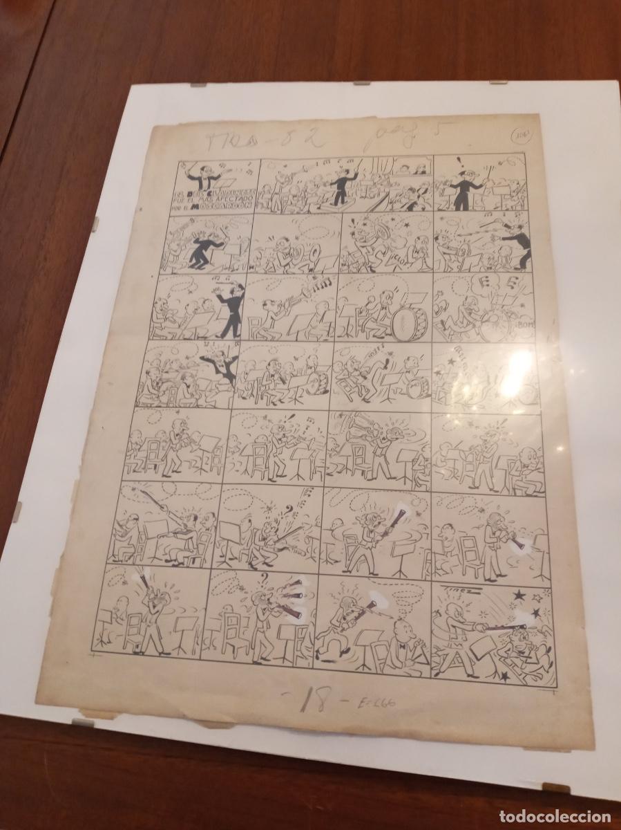 Tebeos: TINEZ - MAGNIFICO DIBUJO ORIGINAL DIBUJANTE TBO - JUAN MARTINEZ BUENDIA - TBO 82 - PAGINA 5