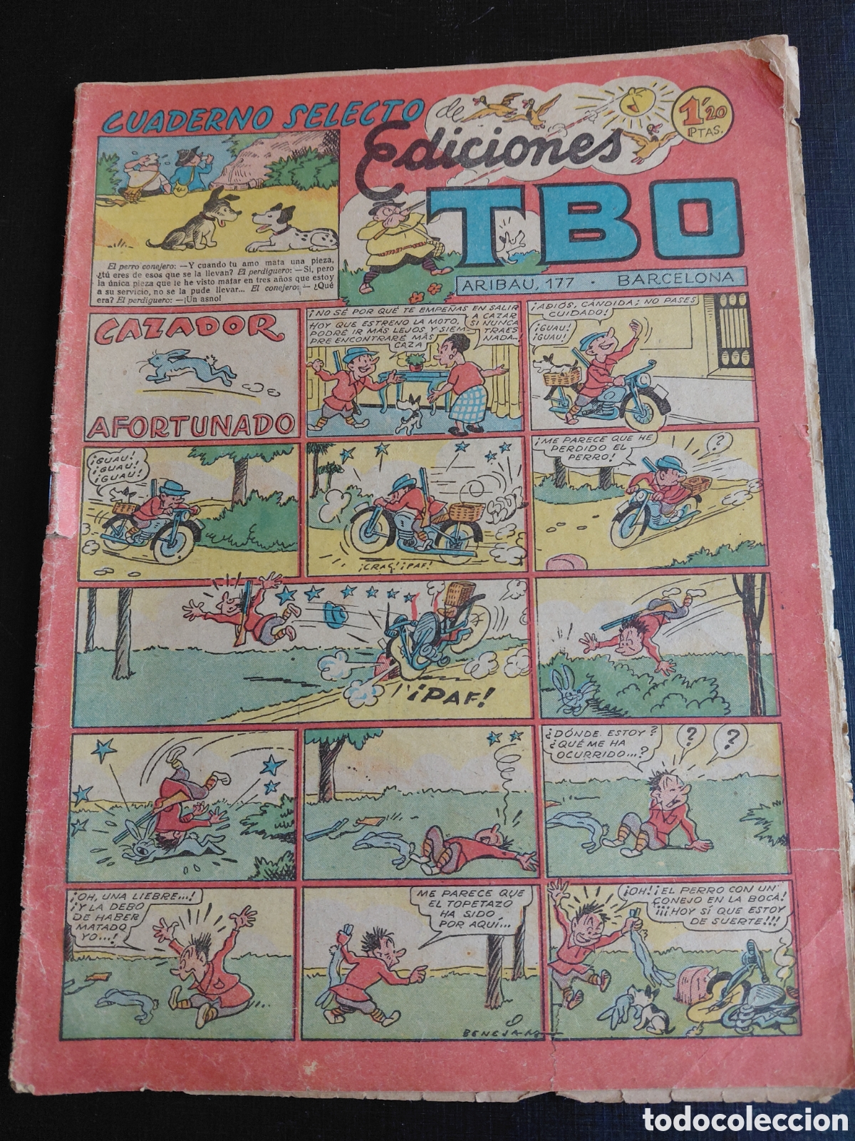 Tebeos: EDICIONES TBO- CUADERNO SELECTO- CAZADOR AFORTUNADO-SIN NUMERAR-A&Ntilde;O 1950