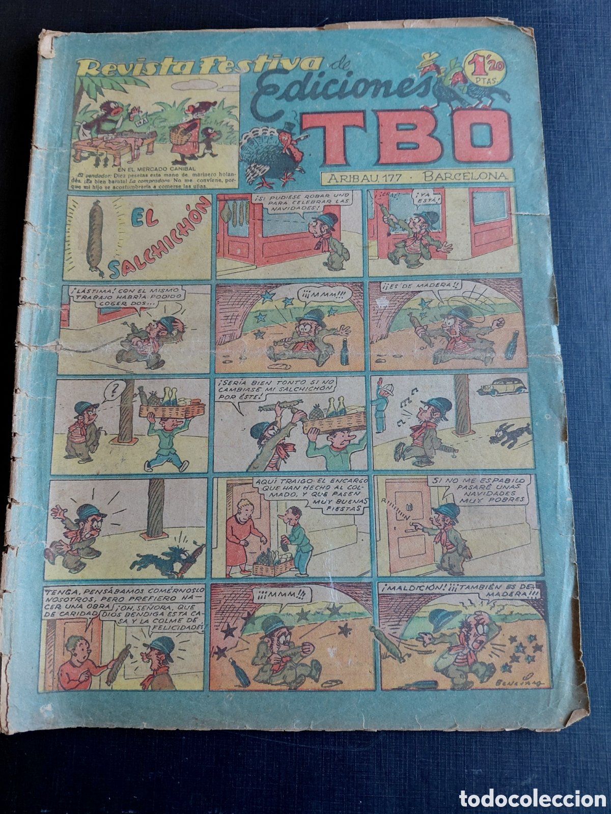 Tebeos: EDICIONES TBO-REVISTA FESTIVA- EL SALCHICH&Oacute;N- SIN NUMERAR- A&Ntilde;O 1949