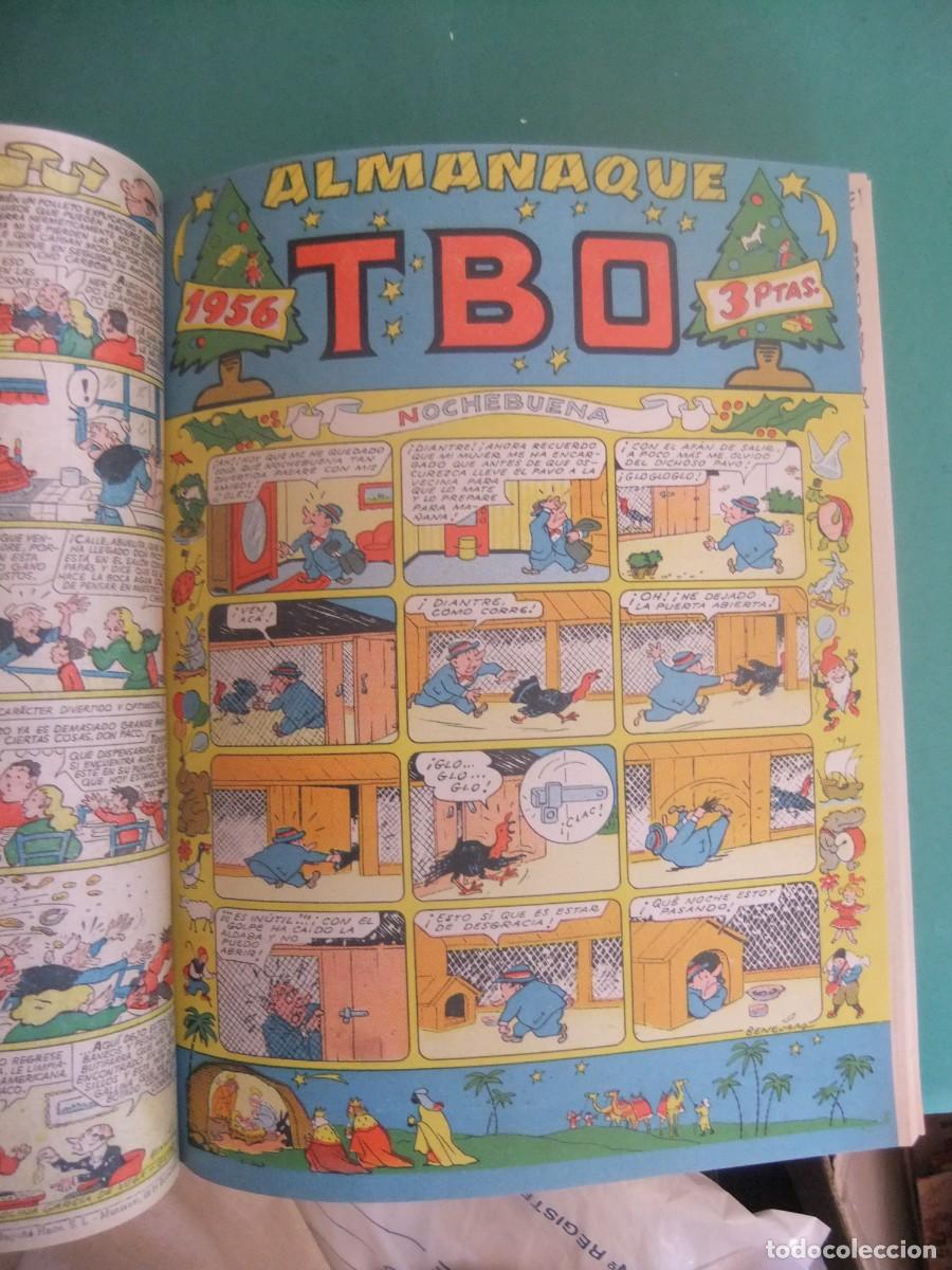 Tebeos: TOMO DEL T.B.O. CON LOS NUMEROS DEL 93 AL 126 Y ALMANAQUES 1956 Y 1957 BUIGAS