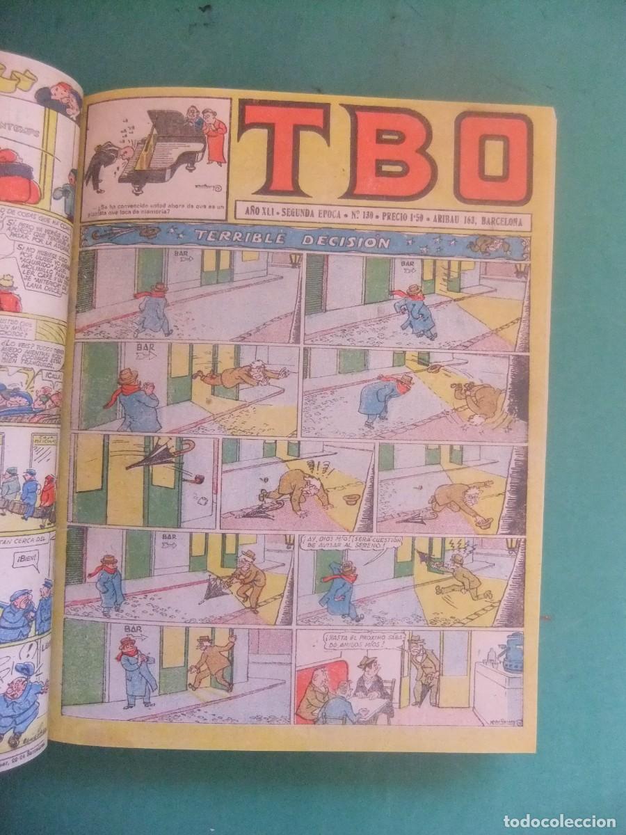 Tebeos: TOMO DEL T.B.O. CON LOS NUMEROS DEL 127 AL 160 Y ALMANAQUS 1958 BUIGAS