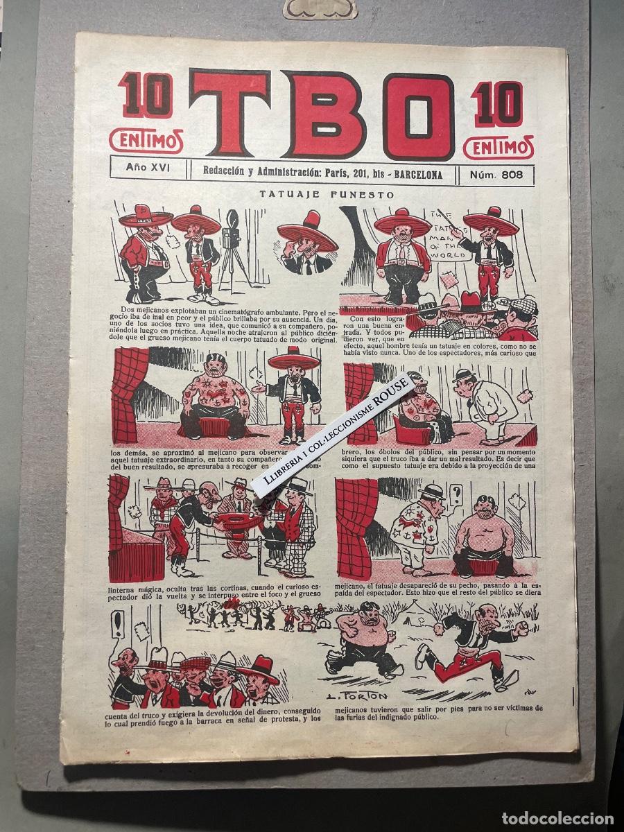 Tebeos: TBO - A&Ntilde;O XVI N&ordm; 808 - 1932 - REDACCI&Oacute;N Y ADMINISTRACI&Oacute;N PARIS 201 BIS BARCELONA 10 CTS - 8 PAG.