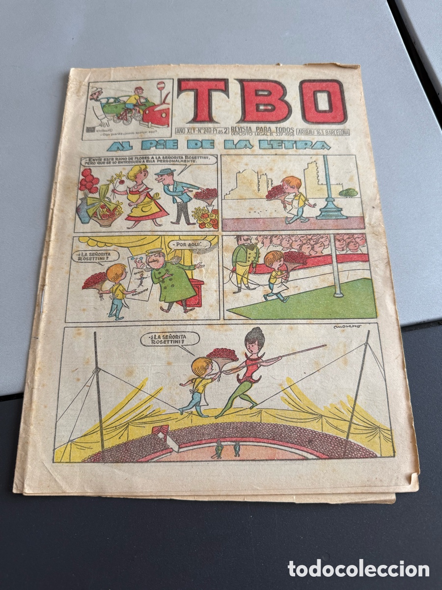 Tebeos: TBO. n 249. AL PIE DE LA LETRA - Foto 1