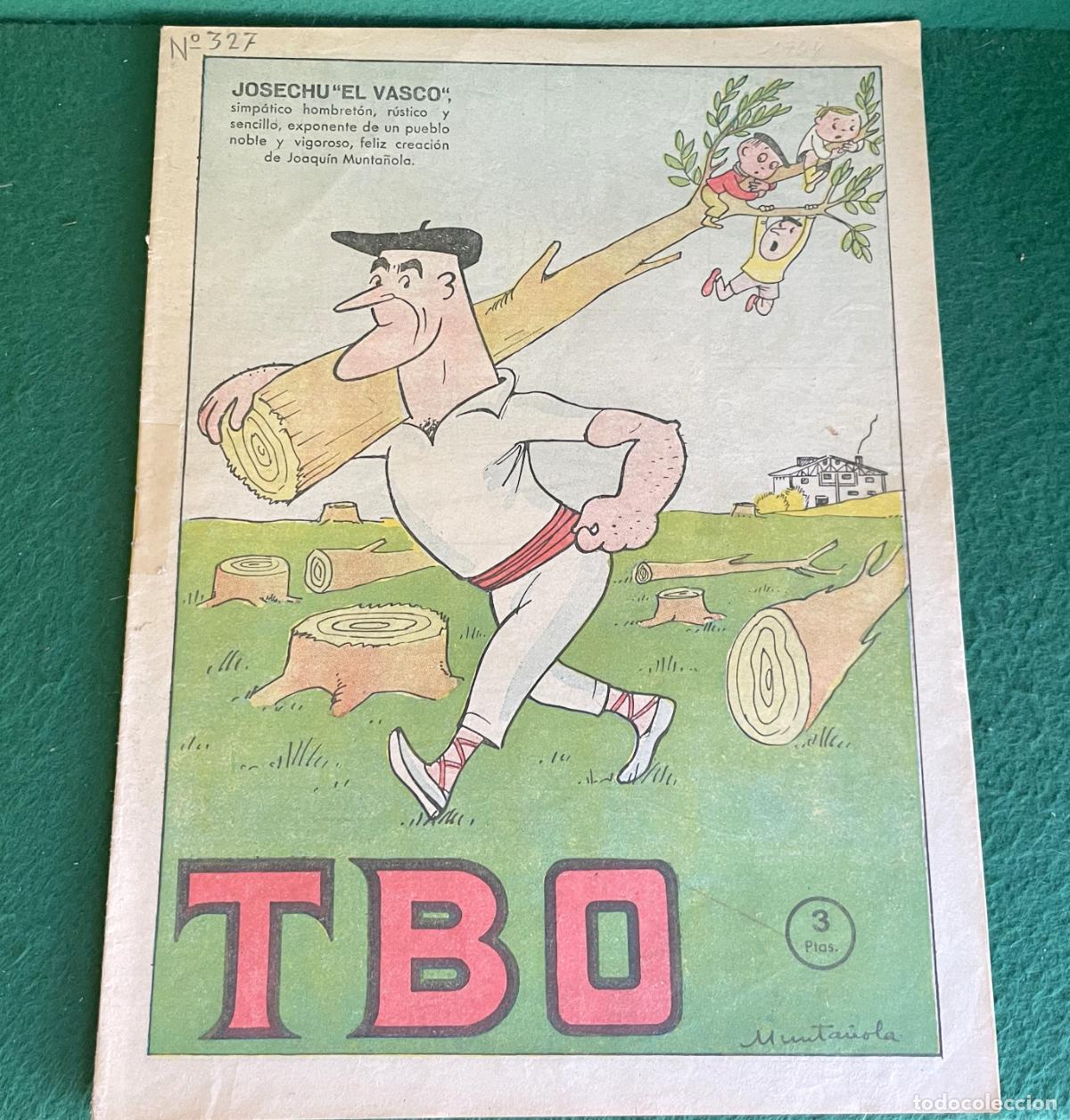 Tebeos: TBO TEBEO 2&ordf; &Eacute;POCA - N&ordm; 327 - JOSECHU EL VASCO - EXCELENTE ESTADO