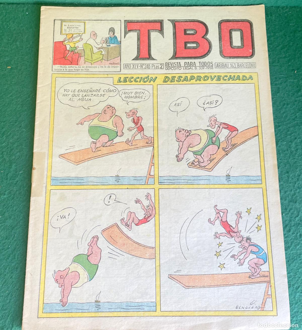 Tebeos: TBO TEBEO - A&Ntilde;O XLV - N&ordm; 248 - LECCI&Oacute;N DESAPROVECHADA - BUEN ESTADO