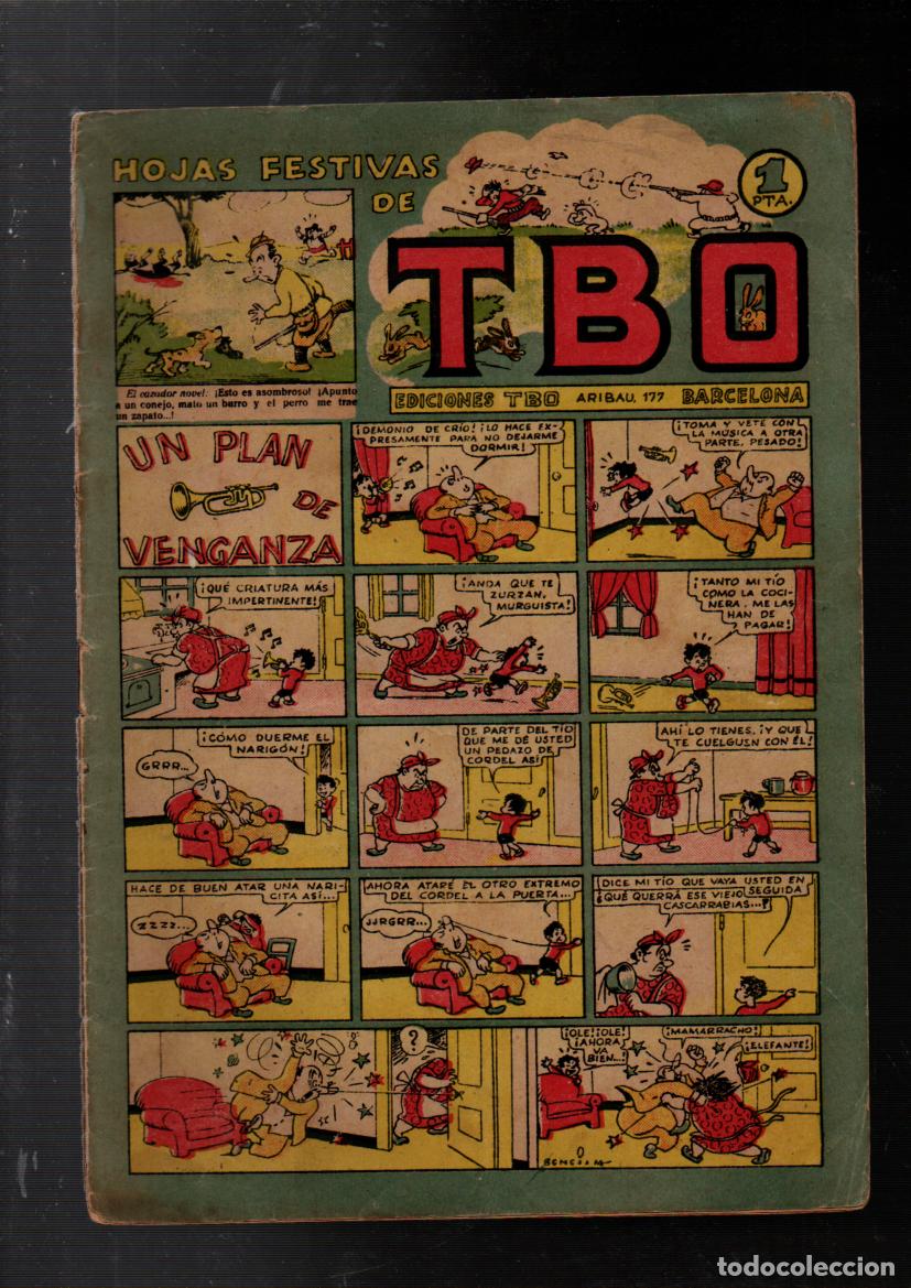 Tebeos: HOJAS FESTIVAS DE TBO. N&ordm; 35. UN PLAN DE VENGANZA. EDICIONES TBO
