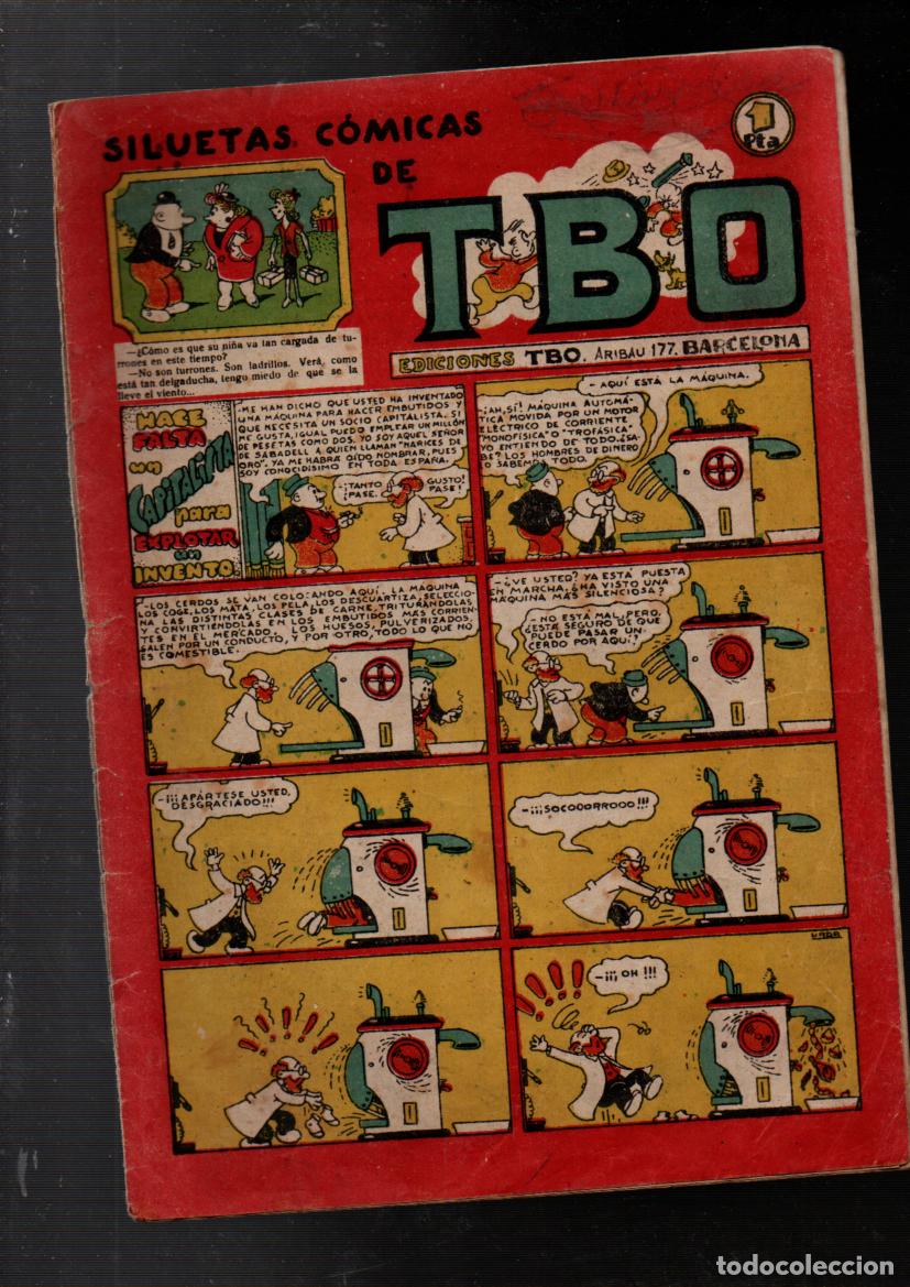 Tebeos: SILUETAS COMICAS DE TBO. N&ordm; 28. HACE FALTA UN CAPITALISTA.... EDICIONES TBO