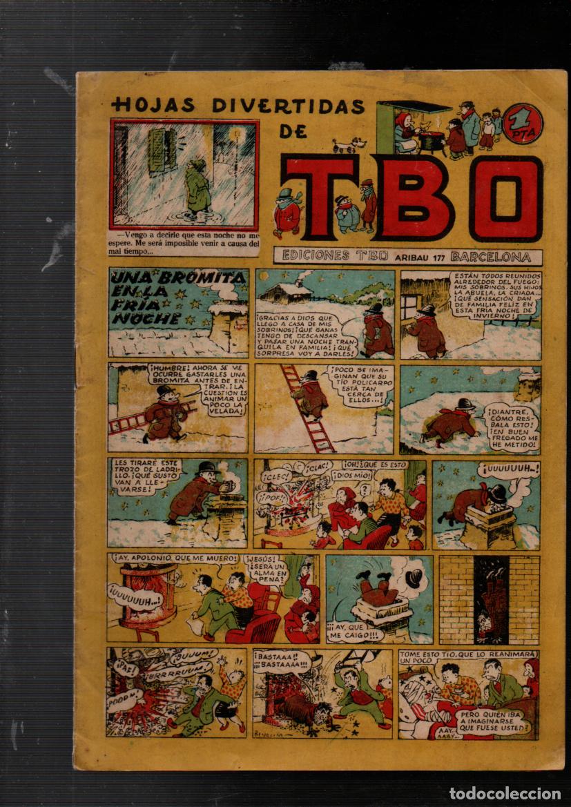 Tebeos: HOJAS DIVERTIDAS DE TBO. N&ordm; 26. UNA BROMITA EN LA FRIA NOCHE.... EDICIONES TBO