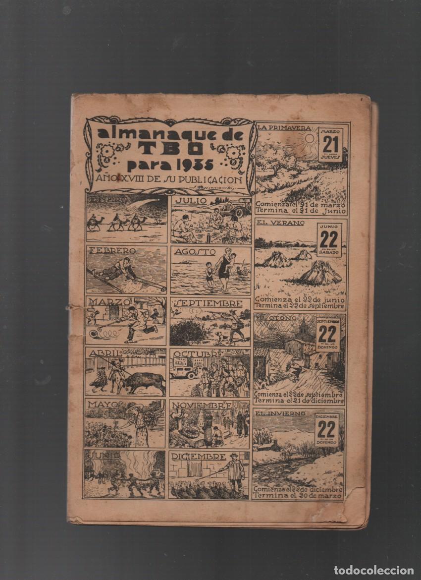 Tebeos: ALMANAQUE DE TBO PARA 1935. A&Ntilde;O XVIII DE SU PUBLICACION.