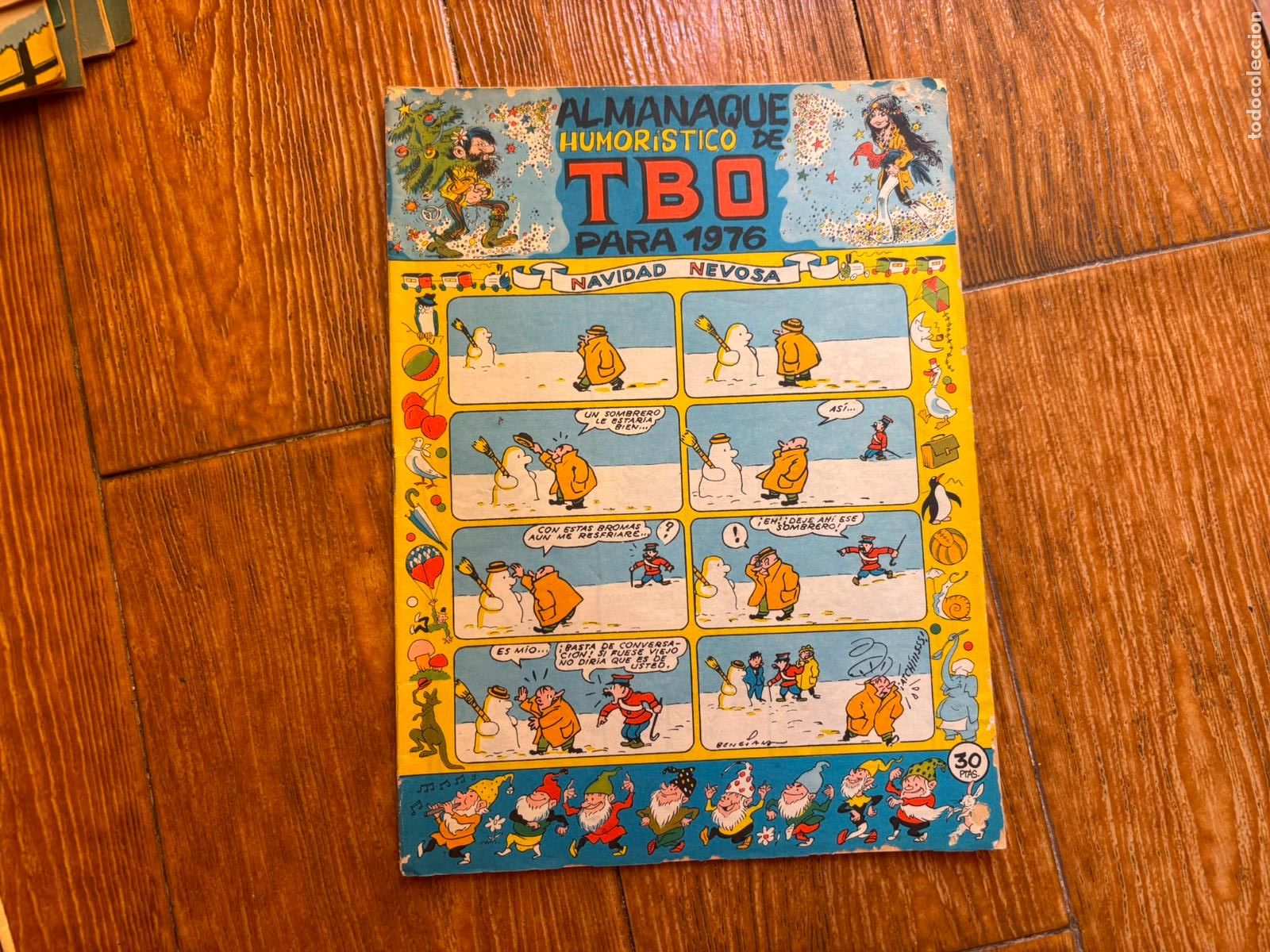 Tebeos: TBO ALMANAQUE HUMORISTICO PARA 1976 EDITORIAL BUIGAS CON BELEN RECORTABLE EN CONTRAPORTADA