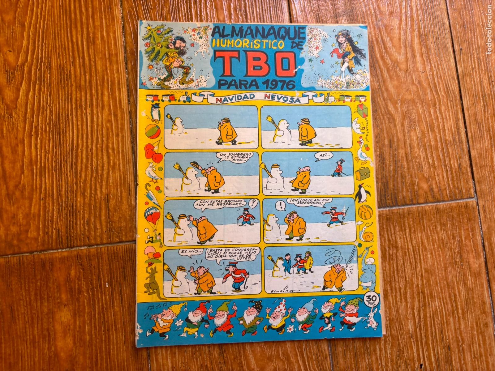 Tebeos: TBO ALMANAQUE HUMORISTICO PARA 1976 EDITORIAL BUIGAS CON BELEN RECORTABLE EN CONTRAPORTADA