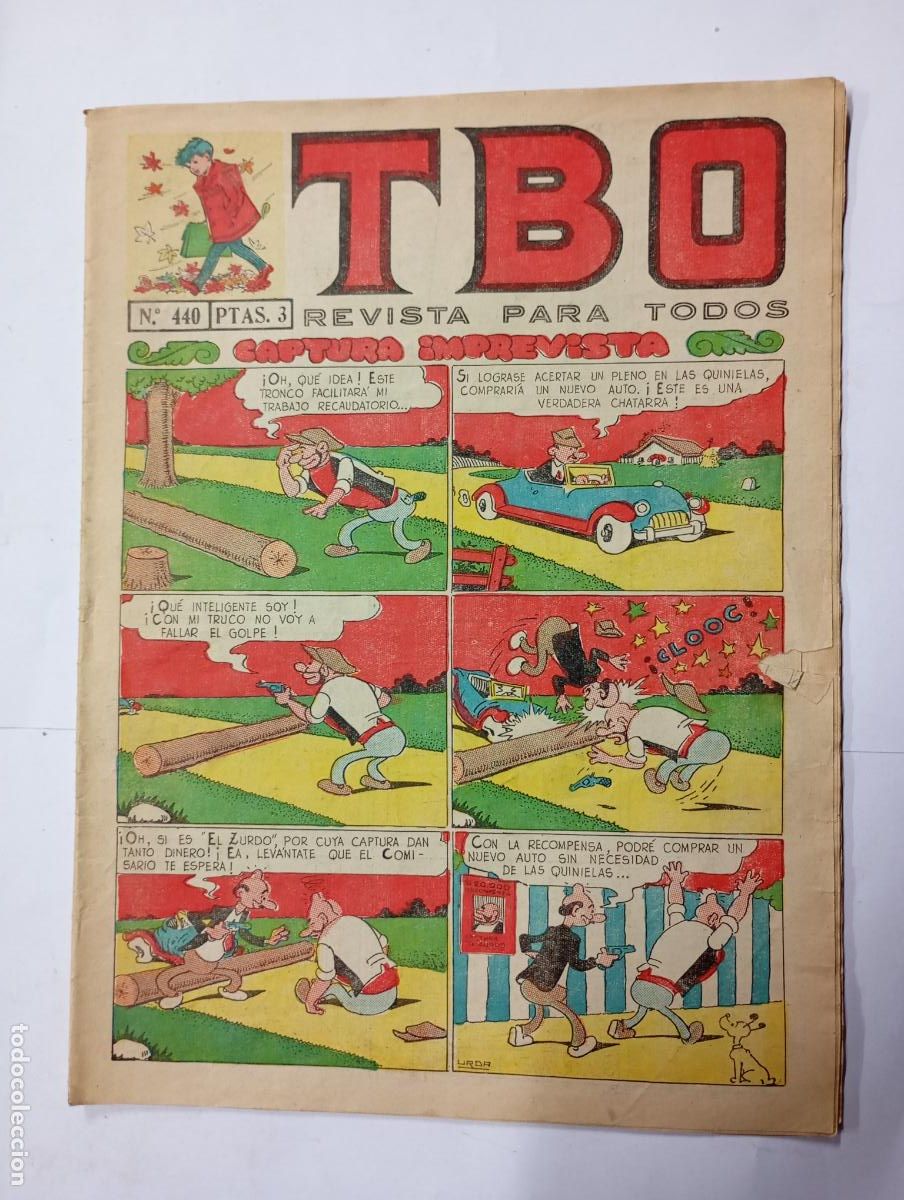 Tebeos: TBO N&ordm; 440. REVISTA PARA TODOS. A&Ntilde;O L. 1 ABRIL 1966. TDKC75